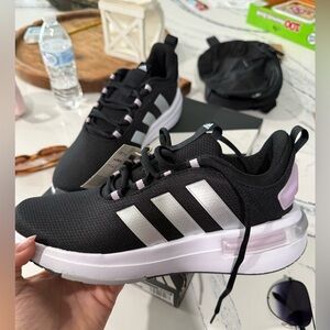 BNWT Adidas Women's Black and light purple Athletic Shoes